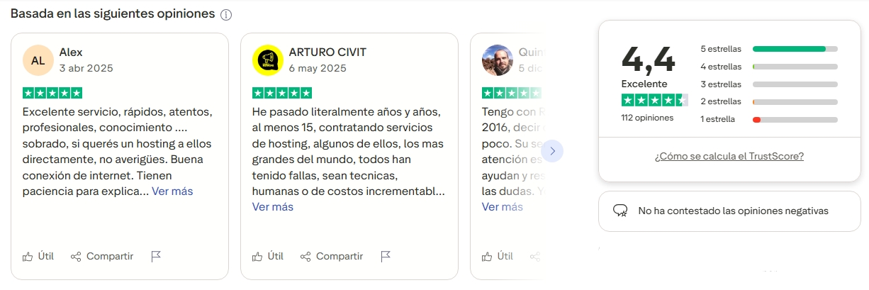 Reseñas de Raiola Networks en Trustpilot